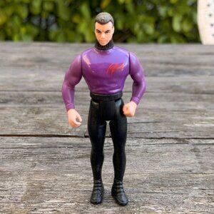 Vintage 1990 4.5” Bruce Wayne Purple Shirt Kenner Action Figure Batman DC Comics